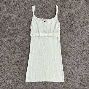 ALOHAS | Dresses | Alohas Dress Womens Size L Ready Buttons Cream Knit |  Poshmark